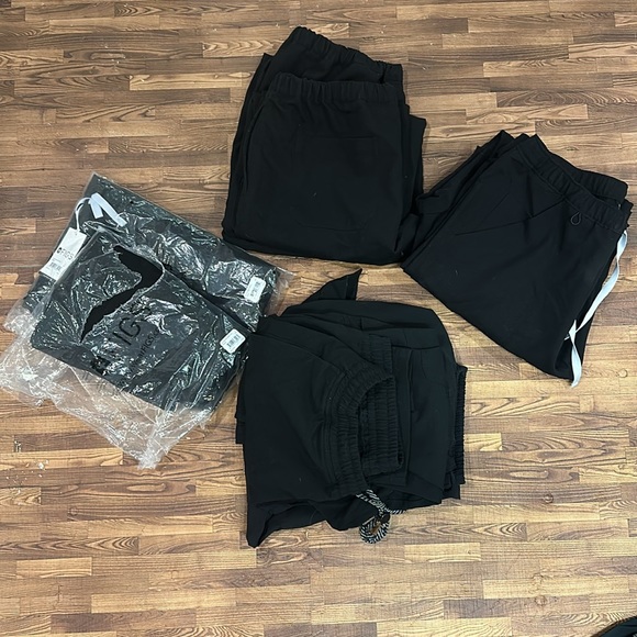 9 - Pairs of Fig & Jaanuu Men’s Scrub Pants Large - Picture 3 of 6